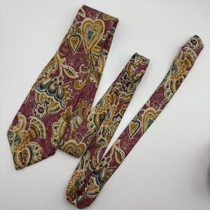 Vintage Architect 100% Italian Silk Men’s Neckties Floral Hearts